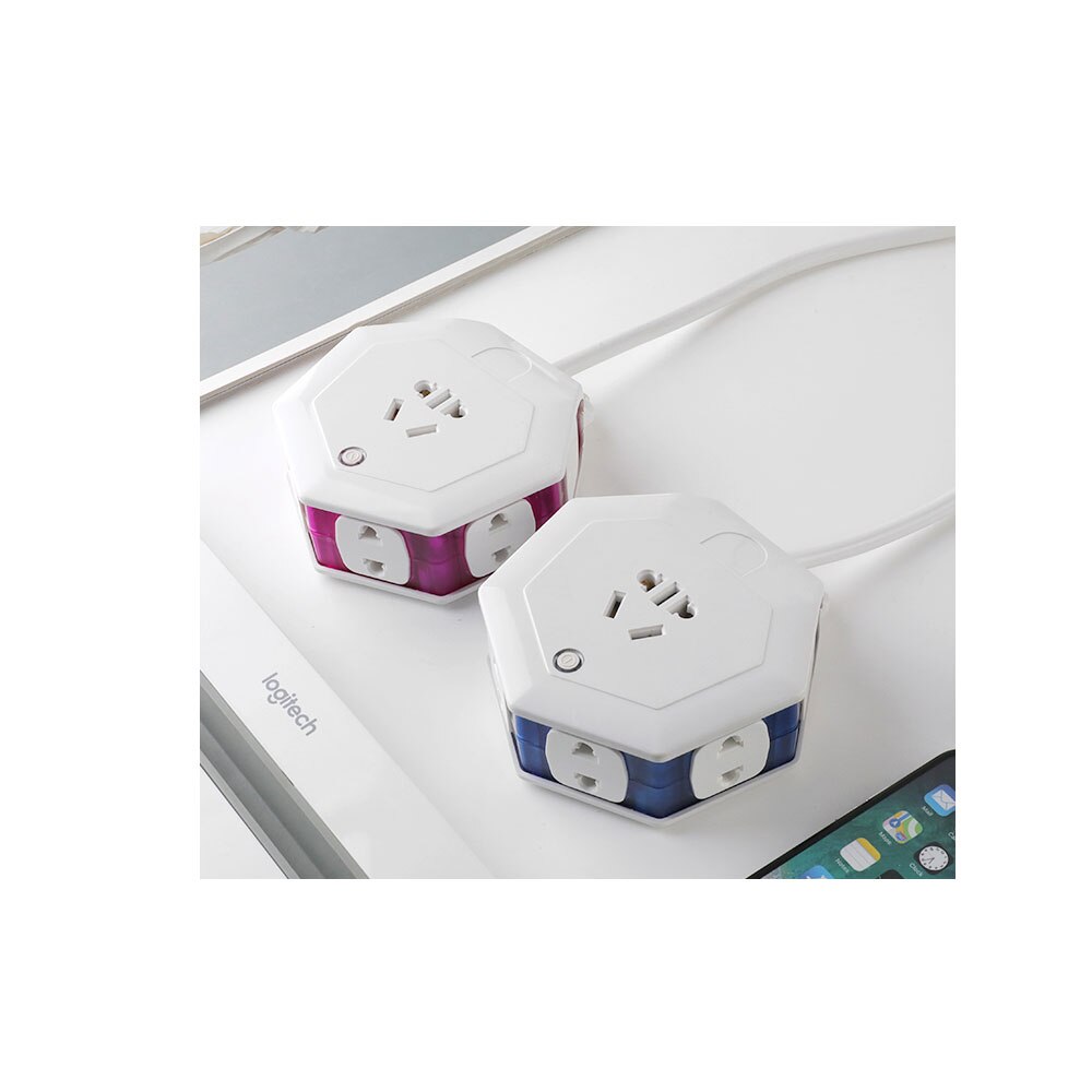 1pcs Multiple AC Electrical Rewireable Power Strip Outlets Extension Socket 4000W 10-16A no wire wirless