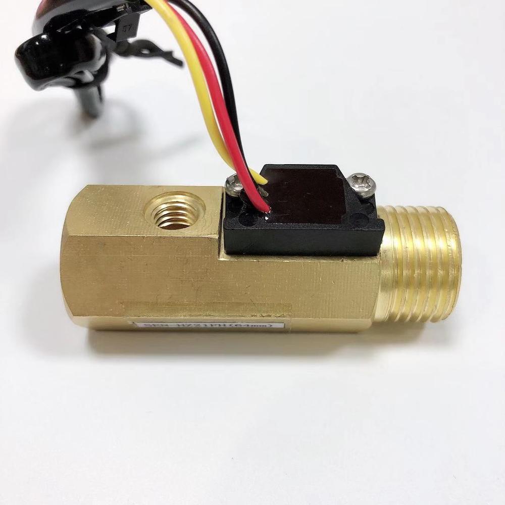 SEN-HZ21FH Mannelijke En Vrouwelijke Threads G 1/2 ''Messing Flow Sensor Pomp Pulse Niveau Schakelaar Voor Water Vloeibare Controle Tankless heater