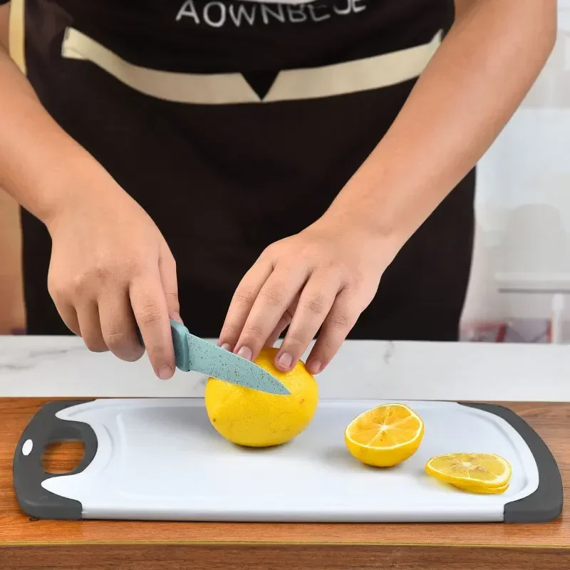 Kitchen tools PP plastic cutting board chopping board three-piece set of cut vegetables and fruits FDA meat cutting board suppli