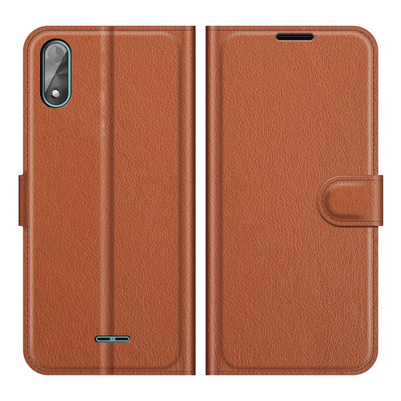 Para wiko y51 carteira caso do telefone flip capa de couro capa etui fundas: Lz Bn
