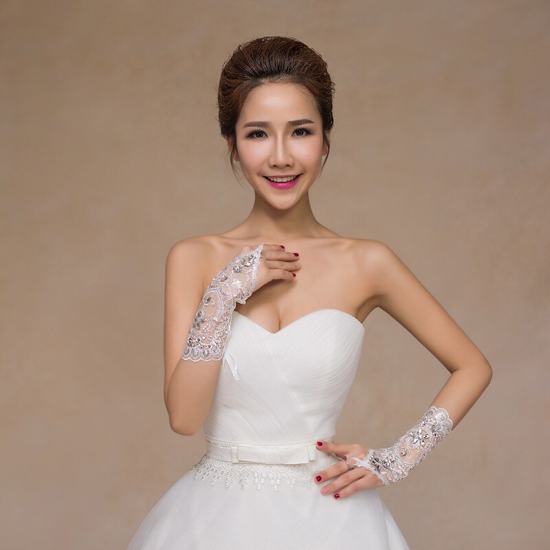 white lace bridal fingerless gloves woman wedding gloves wedding accessories gloves for brides WAS10001