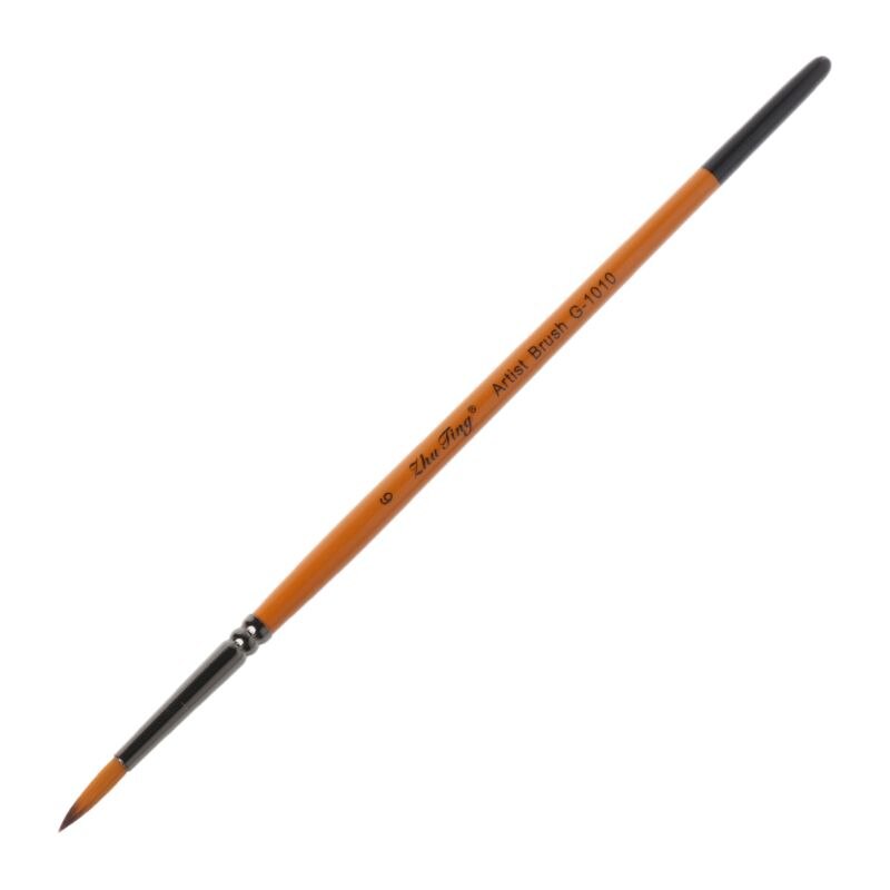 Bolígrafo muy fino pintado a mano suministros de arte Punta de dibujo pincel de Nylon acuarela pintura al óleo de acrílico artesanal: 6