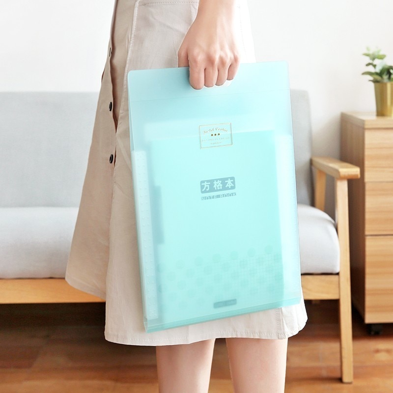 KOKUYO-sac de rangement pour Cookies Pastel WSG-DFC65 A4 6P, portefeuille extensible, Style Portable