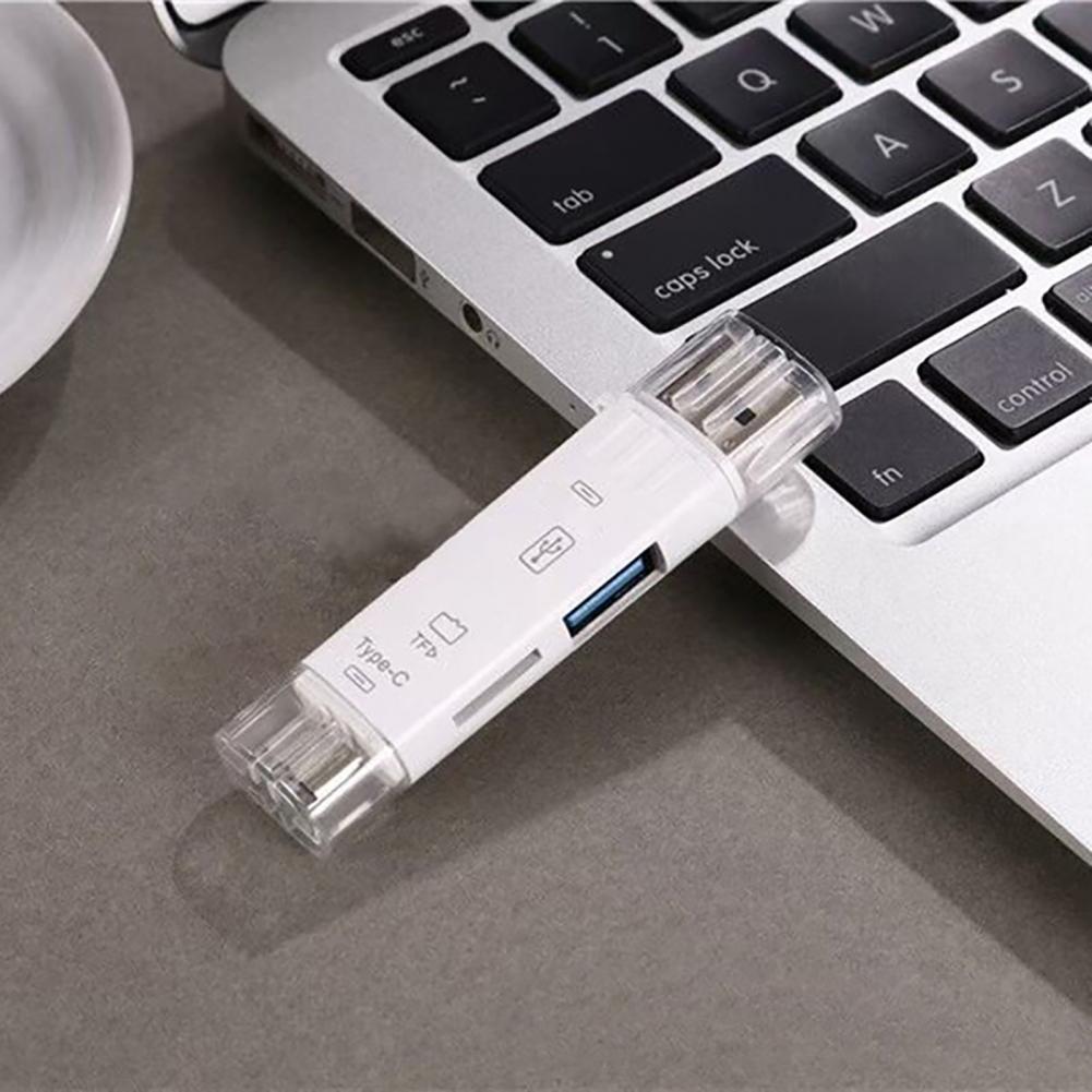 Stable Signal Lightweight 5-In-1 Portable Memory Card Reader for PC