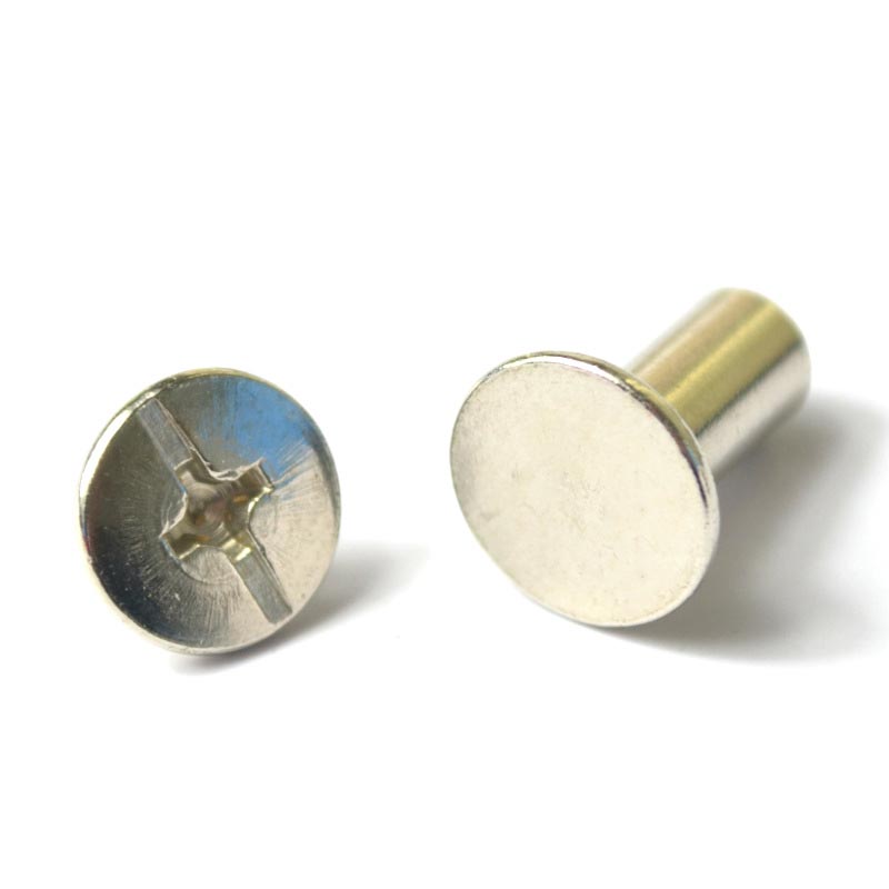 10PCS Nickel Binding Chicago Screws Nail Rivets Photo Album Leather Craft For