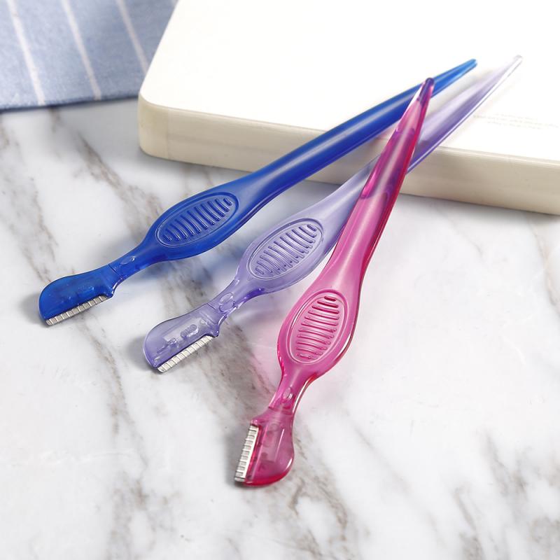 Maquinilla de afeitar para cejas, removedor de vello Facial, recortador de cejas, cuchillo de maquillaje afilado, cuchilla para dar forma a las cejas, cortadora de vello, 1 ud.