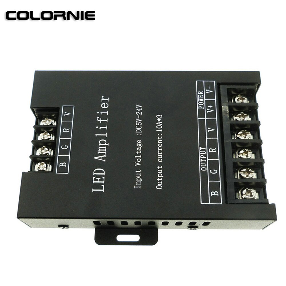 30A LED Amplifier DC5-24V 3*10A amplifier dimmer for RGB LED Strip Power Repeater Console Controller.