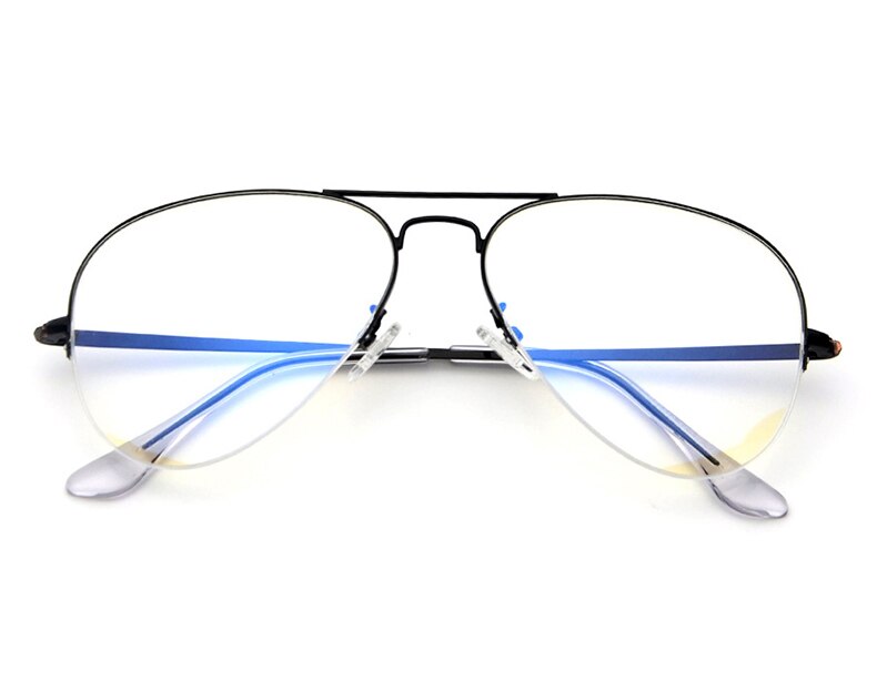 Jackjad vintage puolikehyksiset ilmailulasit metalliset 6589- tyyliset tavalliset silmälasit merkkikehykset silmälasit oculos de grau