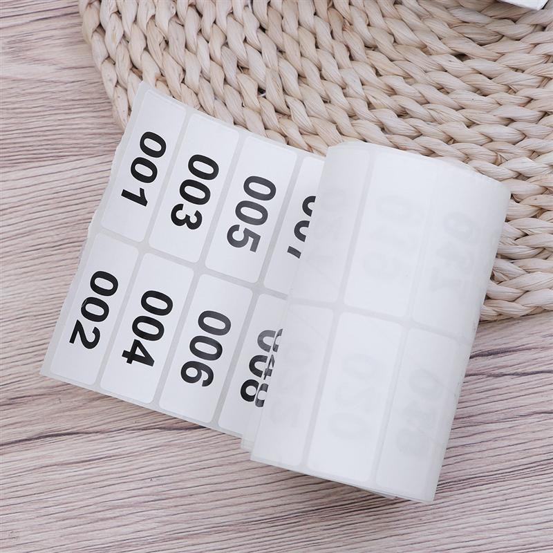 1-500 Numbers Consecutive Number Labels Inventory Stickers Product Claiming Labels