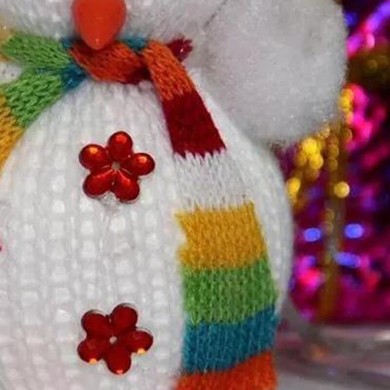 Kerstboom Sneeuwpop Willekeurige Kleur 1Pc Home Decoration Festival Supplies Huishoudelijke Producten Sneeuwpop Pop