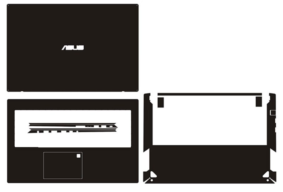 Laptop Carbon Fiber Vinyl Skin Sticker Cover For ASUS X571GT F571GT F571GD 15.6"