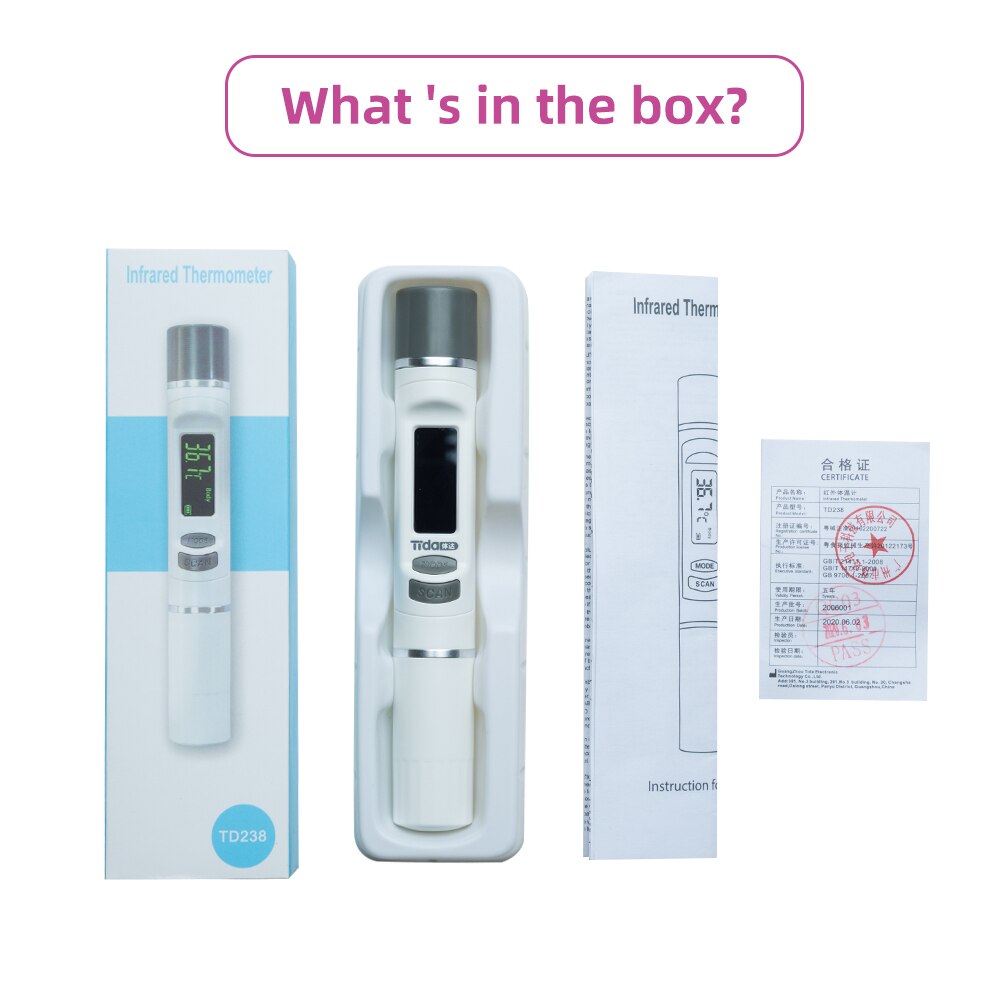 Infrared Thermometer Digital Thermometer Handheld Mini Portable Non-Contact Infrared Thermometer Body / Room / Object Baby Adult