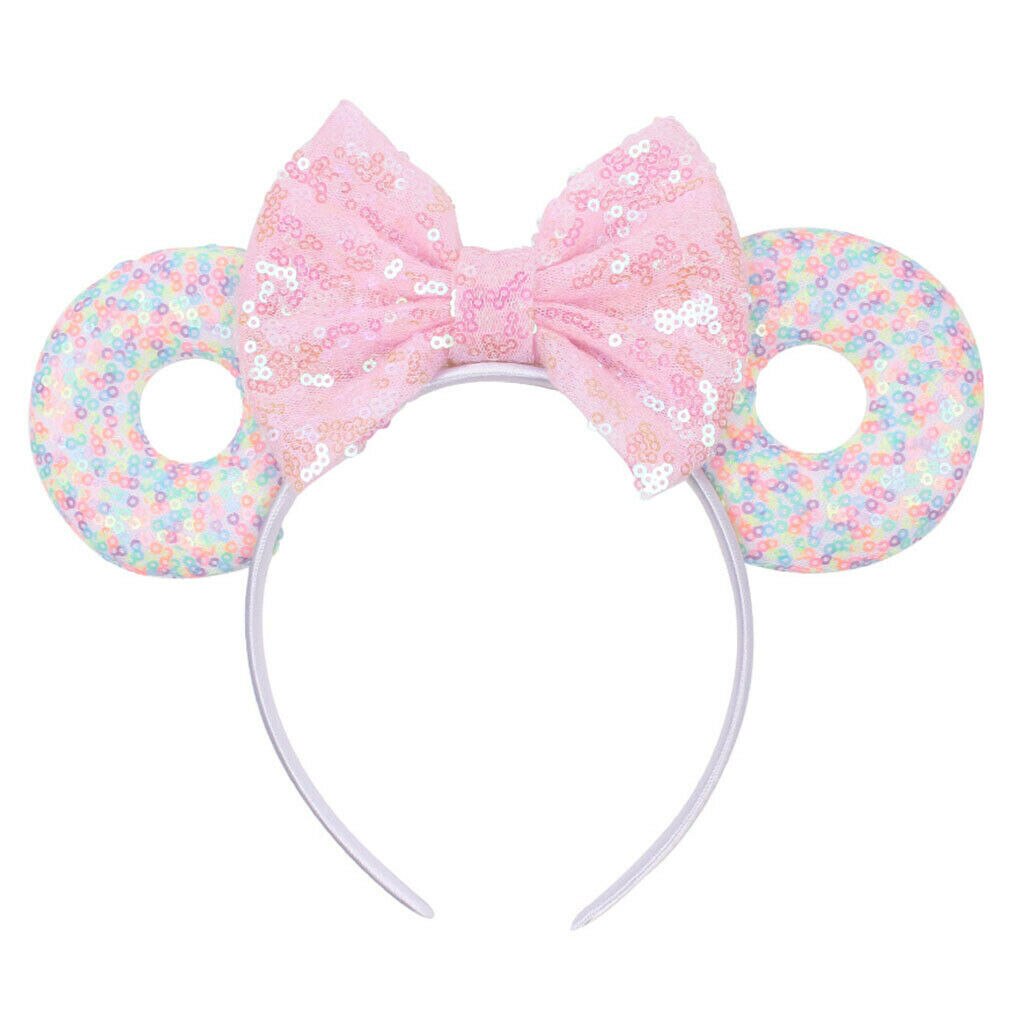Meisje Kid Haar Hoepel Band Donut Muis Oren Boog Knoop Party Accessoires Hoofdband: 6