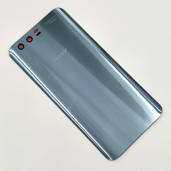 Alkuperäinen huawei honor 9 kotelon kansi takakannen akkukotelo lasiovi takapuhelimen vaihtokuori honor 9 :lle tarralla: Harmaa