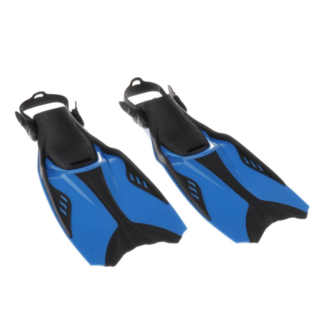 Open Heel Diving Fins Adjustable Snorkeling Dive Fin Anti-slip Shoes