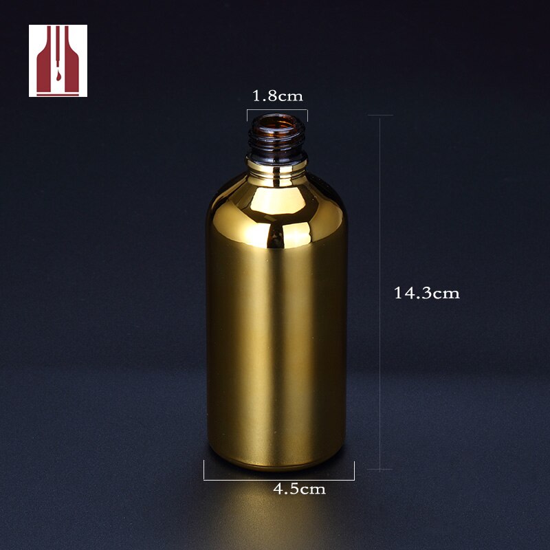 100ml Martini Vermouth Sprayer Glass Cocktail Atomizer Gold Plated Portable Bottle