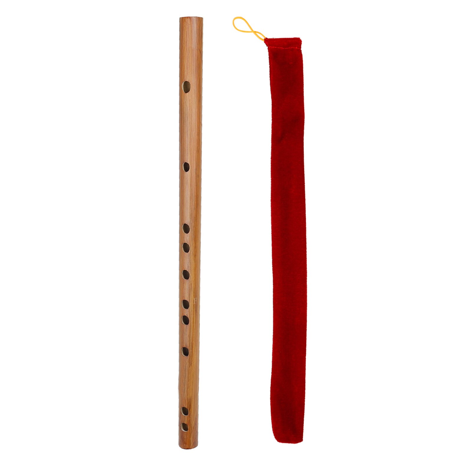 Key of G Flute Bitter Bamboo Dizi Traditional Chinese Woodwind Instrument for Children Adults Beginners: Key of F