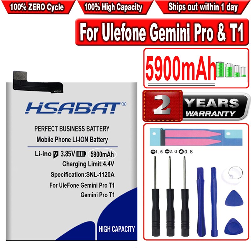 HSABAT 5900-8300mAh Top Brand Battery for Ulefone Gemini Pro T1 for Ulefone Power Batteries for Ulefone Power 3 3S Batteri