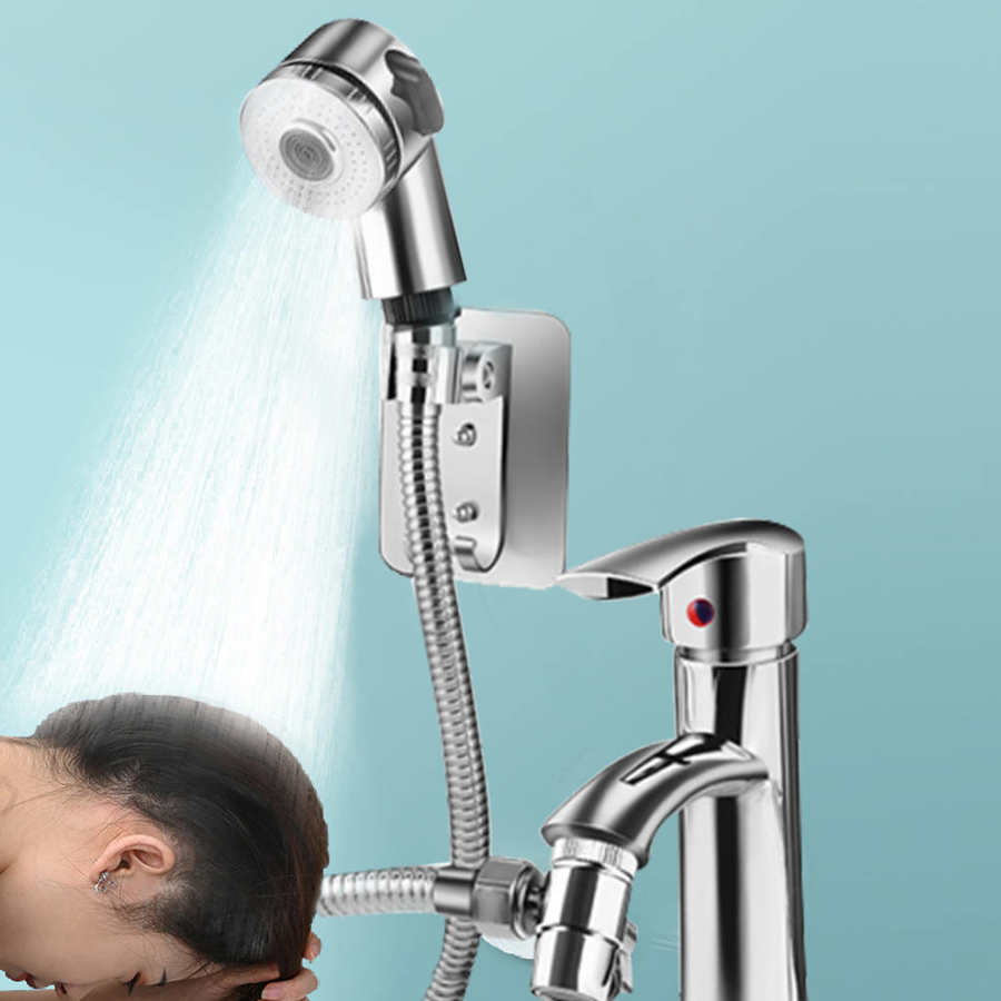 Bruserhoveddyse under tryk håndbruser sprøjte hårvaskesæt eller vandhaneomformer adapter sæt brusebad spa hane dyse