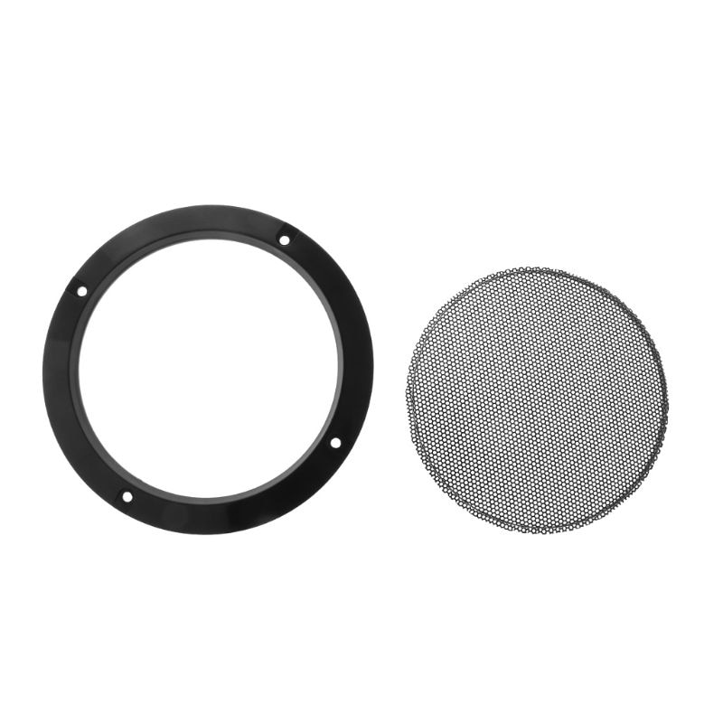 Cubierta protectora de Metal para altavoces, rejilla de acero laminado en frío, decorativa, círculo, accesorios para altavoces DIY, 2 uds.