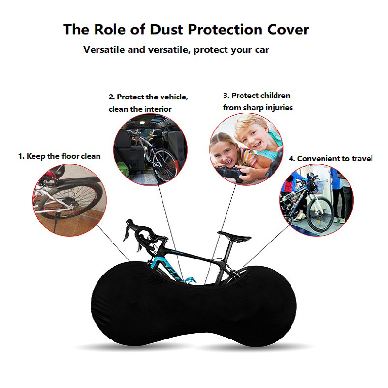 Cubierta protectora para bicicleta de montaña, equipo protector para bicicleta de carretera, cubierta de marco de ruedas antipolvo, bolsa de almacenamiento a prueba de arañazos, accesorios para bicicleta