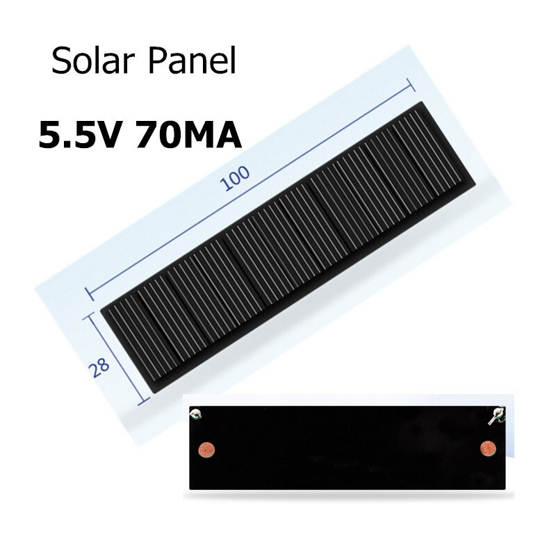 Mini Mono Solar- Tafel 5 V 70MA für DIY Spielzeug/Solar- Rasen Licht Sensor Lichter/Solar- Taschenlampe 5,5 V