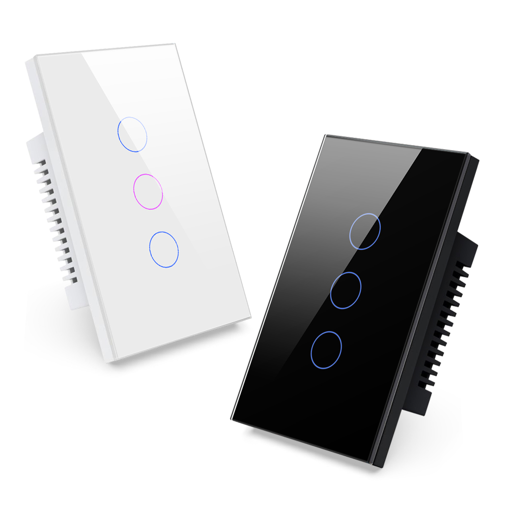 Avato tuya us wifi slimme wandschakelaar 1/2/3/4 -voudige slimme aanraaksensor led-lichtschakelaars smart home alexa google home