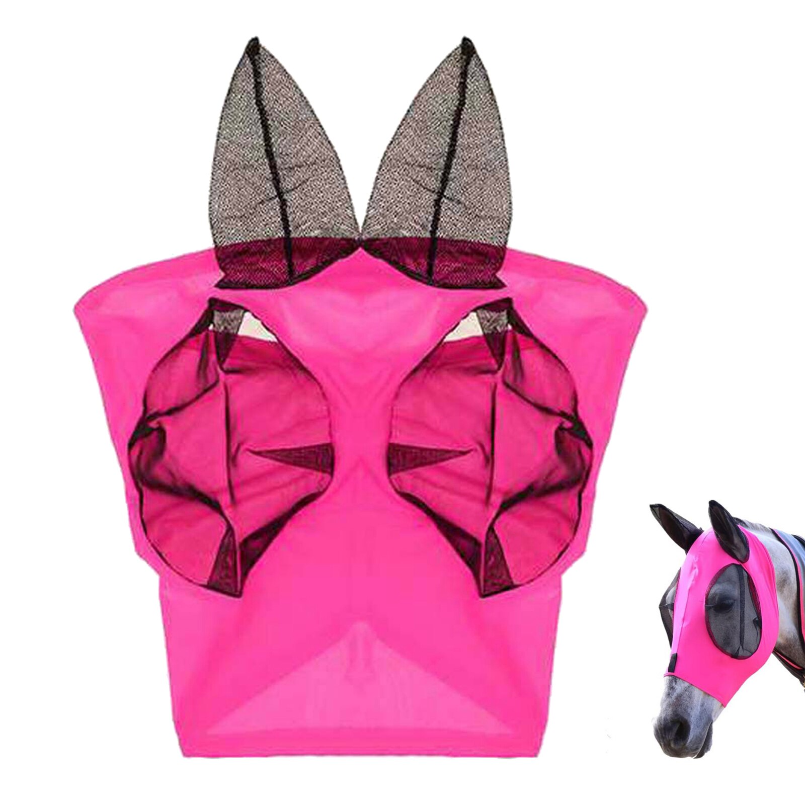 Comfort Fit Horse Fly with Ears for Arab Cob Pony Equestrian