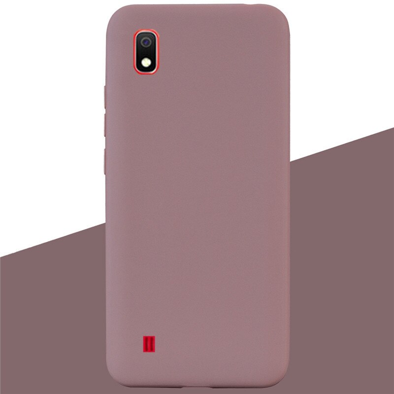 Silikon Fall Für Samsung Galaxy A10 Fall Weiche TPU Zurück Abdeckung Telefon Fall für Samsung A10 EINE 10 SM-A105F a105 Silikon Abdeckung: 17 Coffee