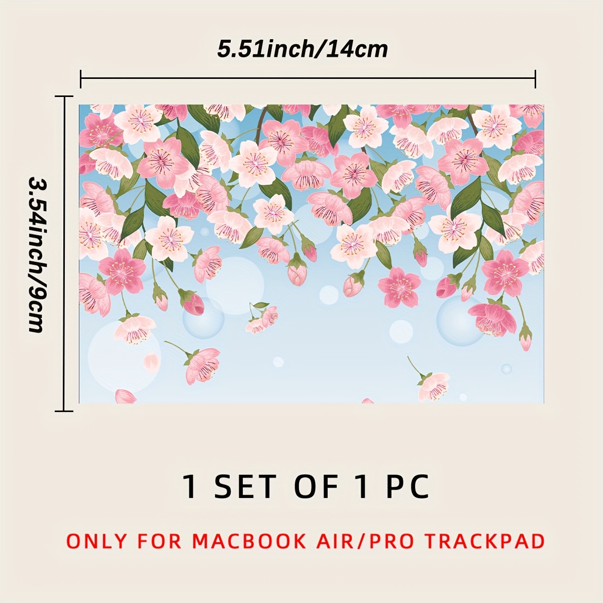 Laptop Touchpad Stickers Vinyl Waterproof and Dustproof Stickers Suitable for Laptop Touchpad IPad Decorative Cartoon Stickers: Blue