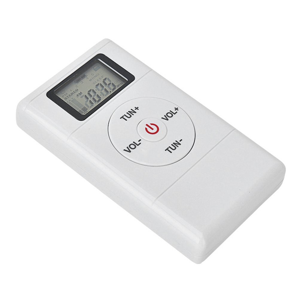 Portable FM AM Radio with LCD Display Digital Elderly Sports Walkman Speaker Headphone Jack Digital Display Radio
