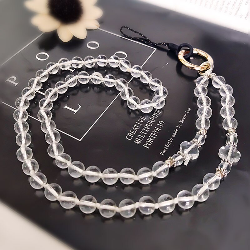 Mobiele Telefoon Lanyard, Ketting, Crystal Bead Hanger, Dual-Gebruik Afneembare Hanger Riem, hand-Geweven Anti-Verloren Touw Hanger: 11