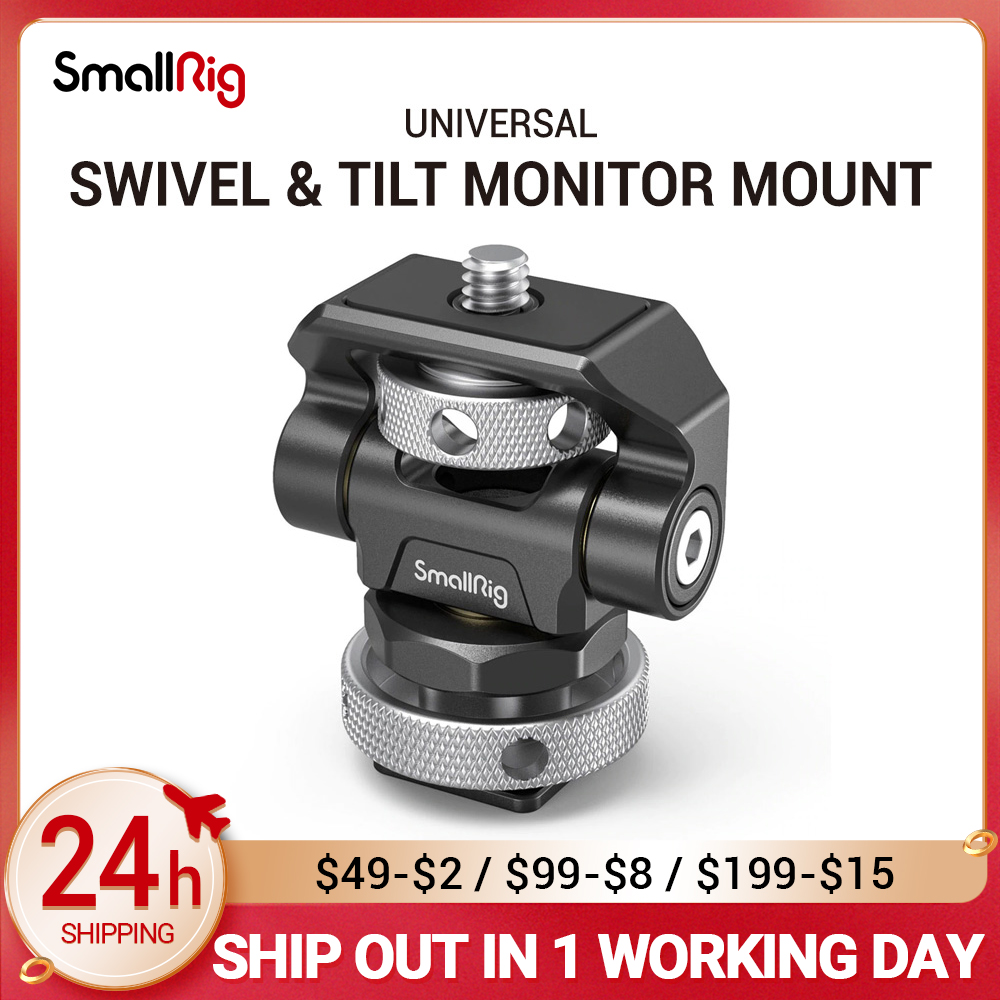 Smallrig Dslr Camera Verstelbare Camera Monitor Houder Swivel En Tilt Verstelbare Monitor Mount Met Arri-Stijl Mount 2903