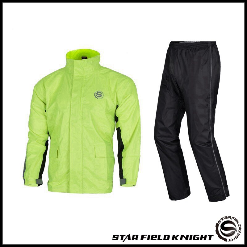 Neue Wasserdichte anzug frauen/männer mit regen Poncho haube S-3XL wandern angeln regen kleidung: Grün / XXL