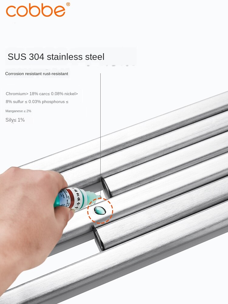 Stainless steel kitchen shelf wall hanging sauce rack hanging rack kitchen counter storage rack