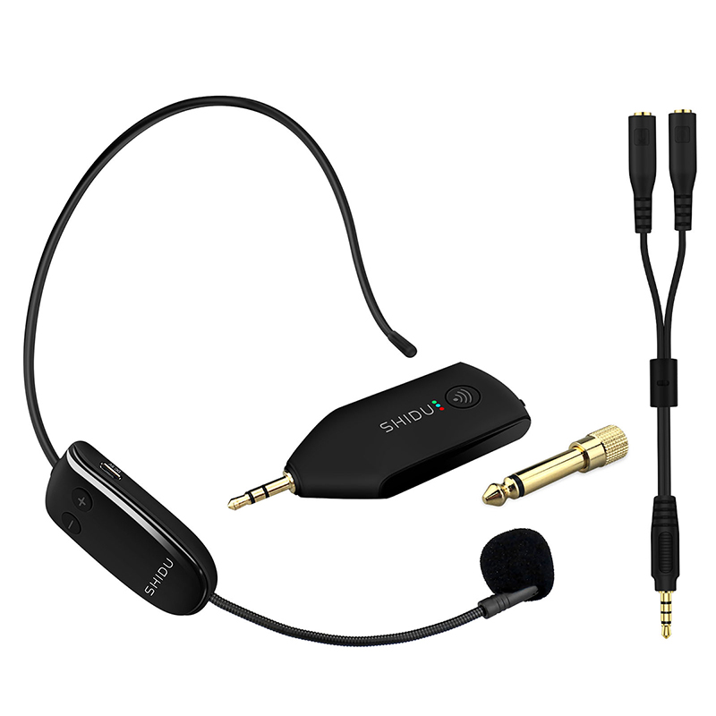 SHIDU UHF Wireless Microphone Headset Handheld Mic System Portable 3.5/6.5mm Plug Receiver For Voice Amplifier Speakers U8: Default Title