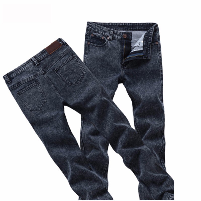 Heren skinny jeans grijs/blauwe spijkerbroek heren potloodbroek slim jeans heren skinny lange jeans