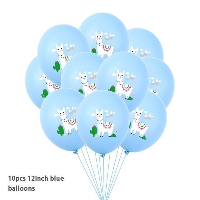 Mexican Party Alpaca Cactus Foil Balloon Alpaca Llama Banner Bachelorette Pinata Balloon Party Decor Summer Birthday Supplies