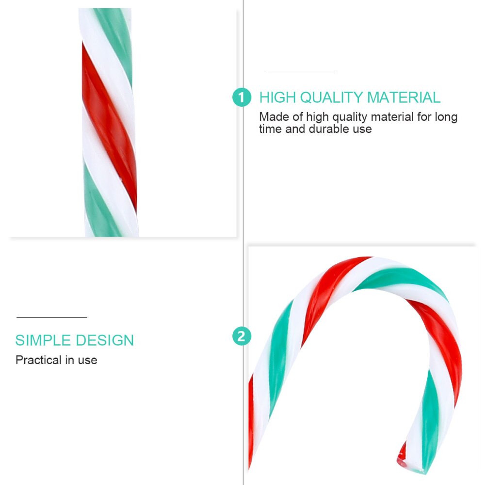 12 stuks decoratieve hangers in de vorm van een zuurstok, hangende kerstboomdecoratie in de vorm van een zuurstok