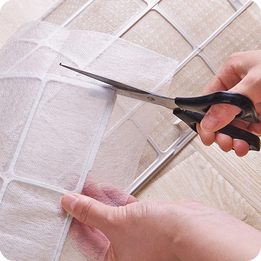 Lot de 2 filtres à air auto-adhésifs pour climatiseur, filtre purificateur d'air respirant pour animaux de compagnie, pour sortie d'air, filtre à air suspendu pour climatiseur