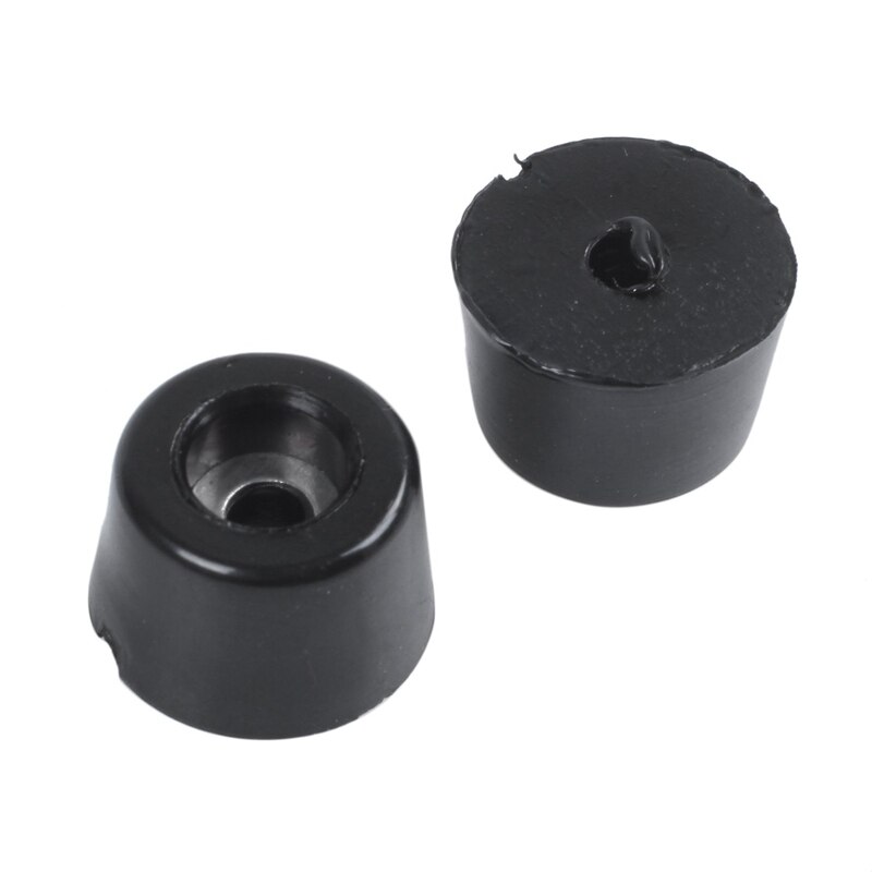 Rubberen trillingsdemper isolator voetplaat 20 stuks zwart