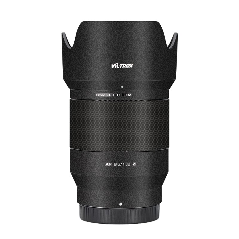Viltrox AF85F1.8 Z naklejką na obiektyw do Viltrox AF 85mm F1.8 mocowanie obiektywu skórka kalkomania Premium okłady futerały ochronna folia: Leather Black