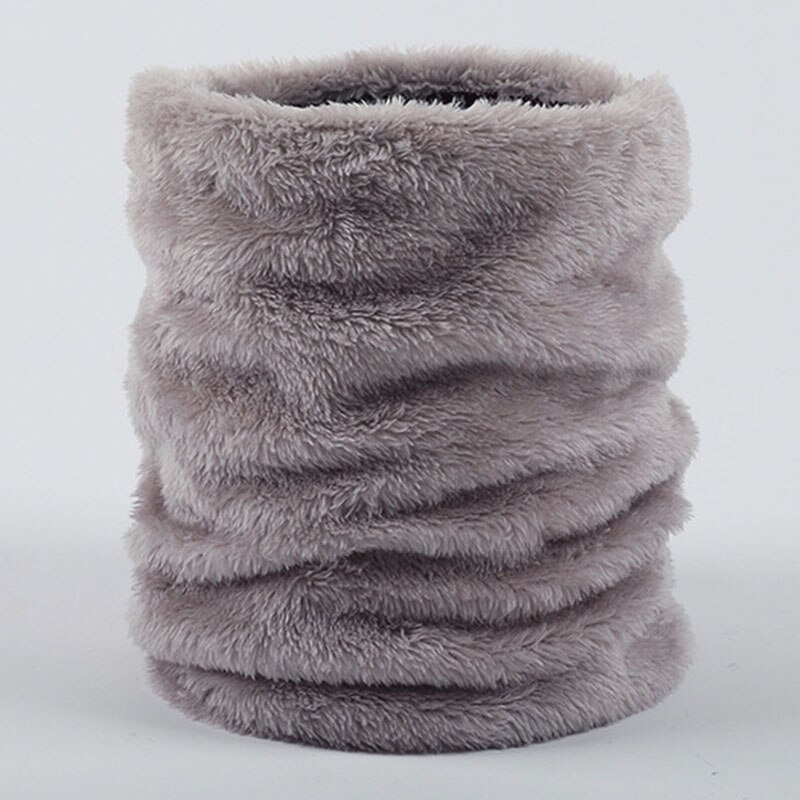 Xmas Winter Snood Warm Male Soft Fleece Scarves Women Knitted Scarves Men Winter Scarf Ring For Men Neck Shawl Snood Wrap Collar