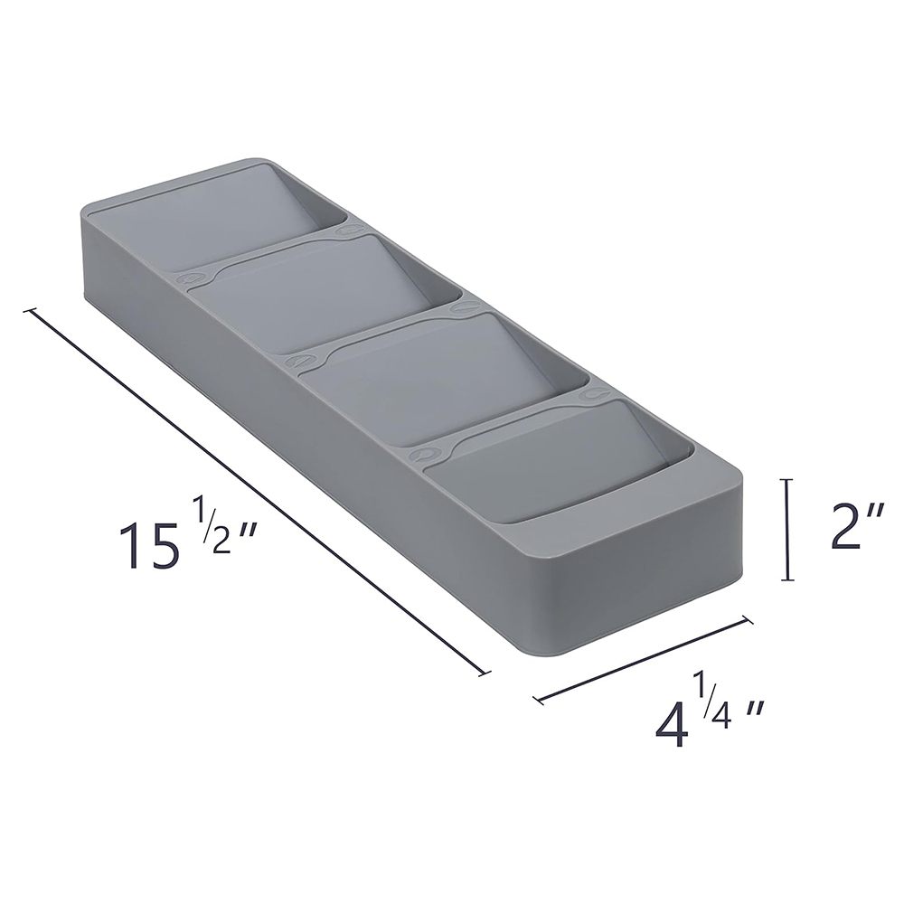 Küchenschublade-Organizer, Schubladen-Ladenablage für Besteck, Messer, Block, Gabel, Löffel, Besteck-Organizer, Trennwand, Aufbewahrungsbox