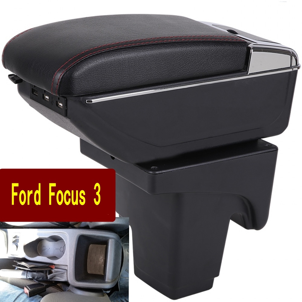 Voor Ford Focus Armsteun Doos Focus 3 Armsteun Doos Universele Auto Centrale Armsteun Opslag Bekerhouder Asbak Modificatie Accessoires