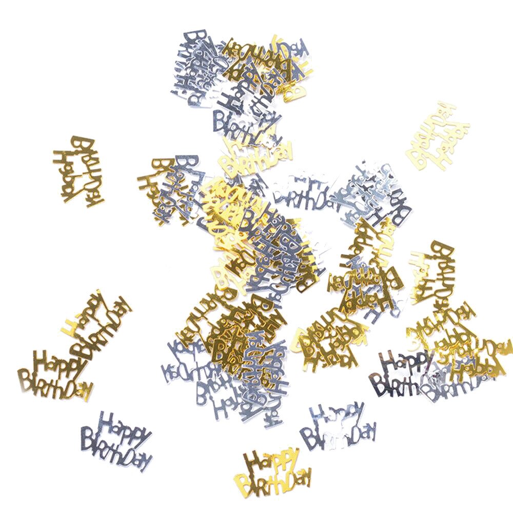 Pink Happy Birthday Cake Dots Confetti Sequins Glitter No Hole Embellishment