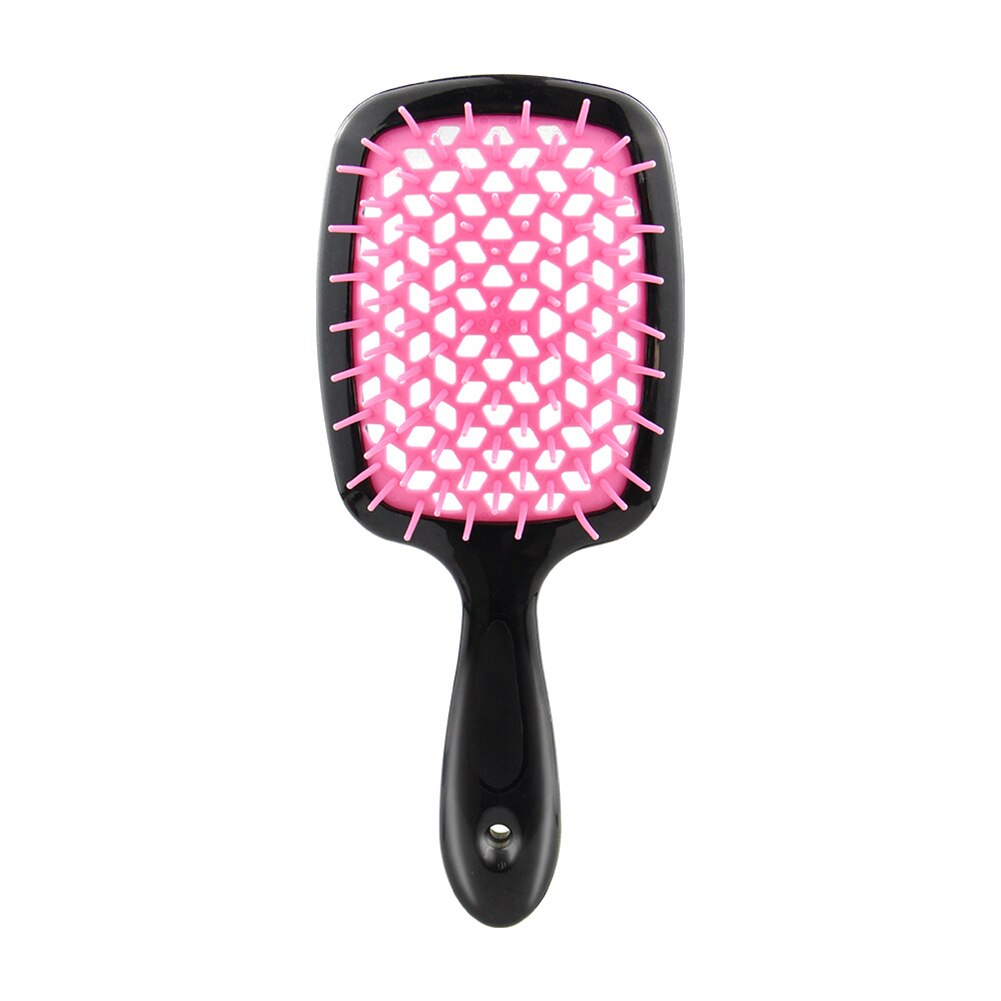 Höhlte Airbag Massage Kamm Gerade Lockiges Haar Pflege Styling Shampoo Pinsel: Rosa