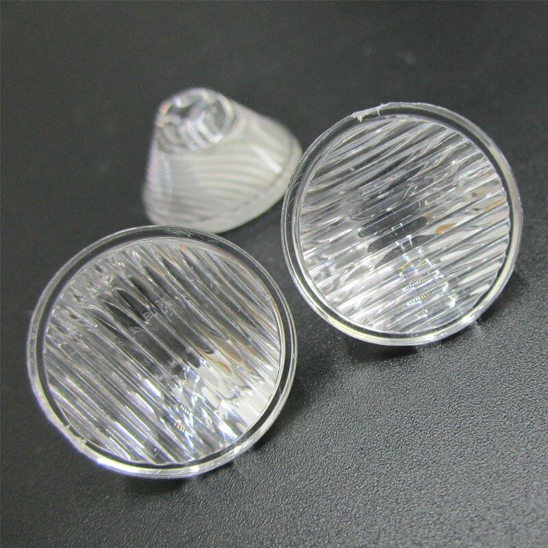 Lentille optique pmma LED haute puissance 1W 3W 5W pour lampe de bricolage, lentille de condensation haute puissance led degrés 5/10/15/25/30/45/60 degrés