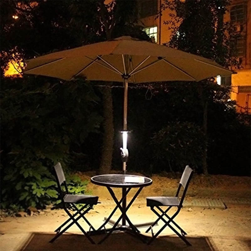 Patio Umbrella Light 3 Brightness Modes Cordless 28 LED Lights for Patio Umbrella Camping Tents GHS99