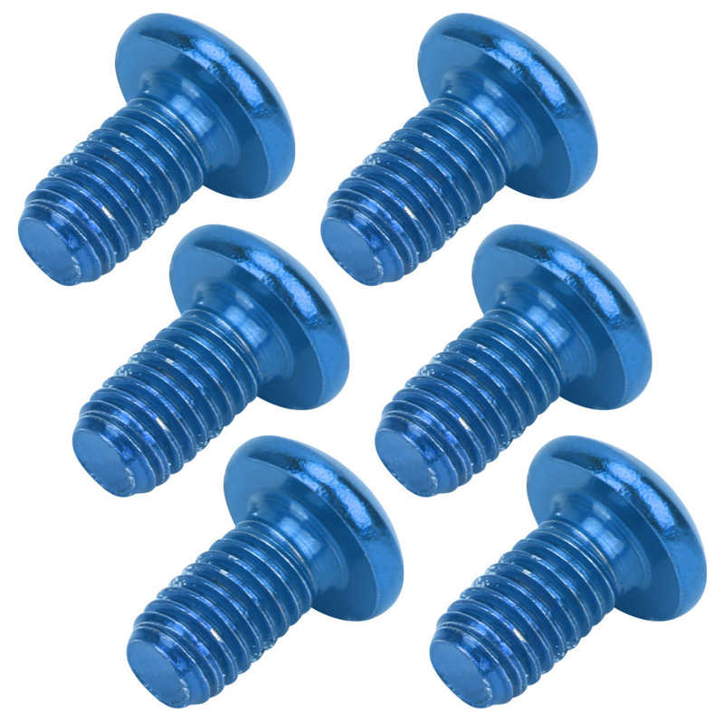 Fiets Stuurpen Stuurpen M5x10mm Mountainbike Remschijf Staal Schroef Fiets Universele T25 Hoofd Bouten: Blauw